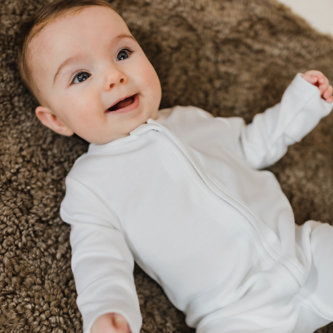 Sleepsuit 2 Pack - Pink Heart / White