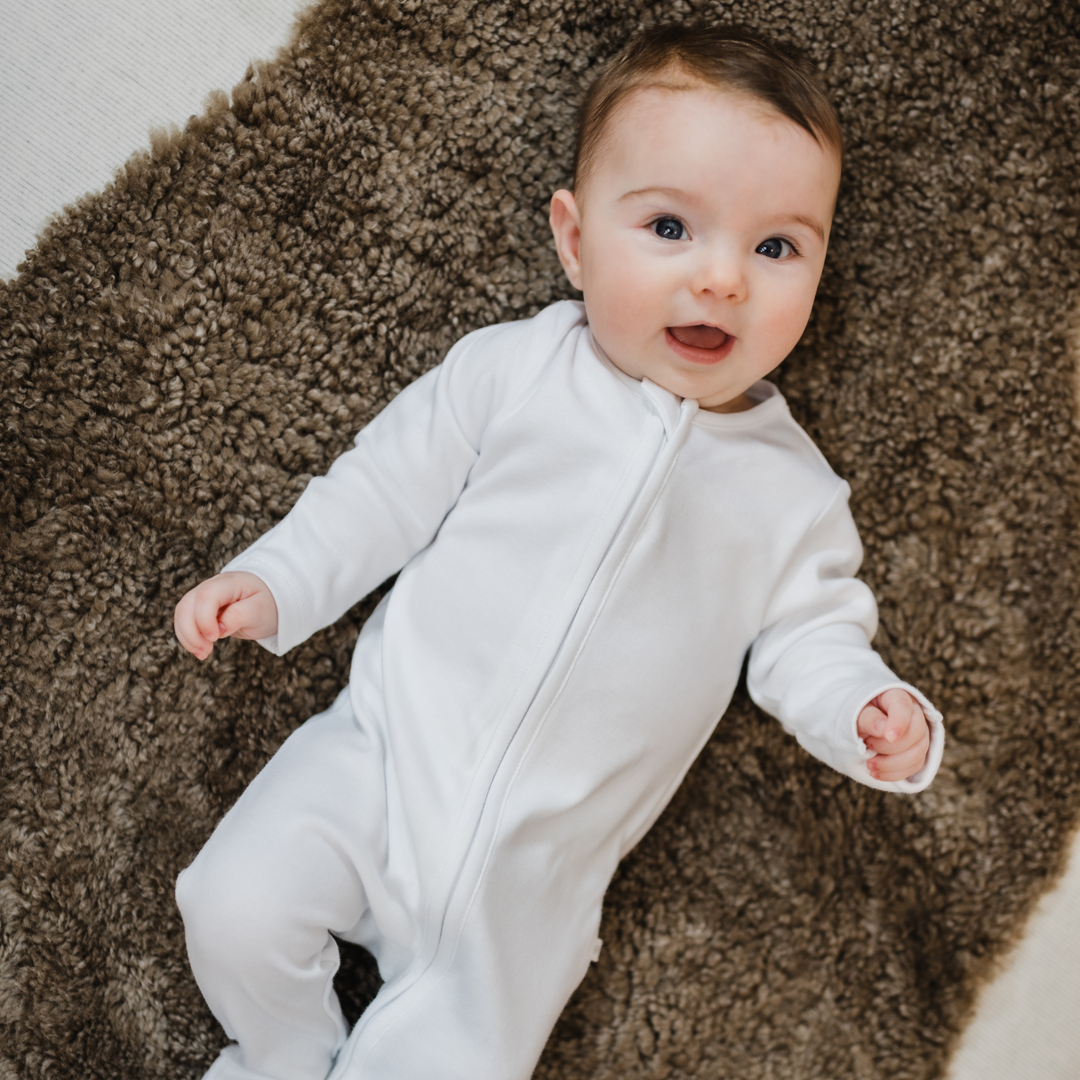 Sleepsuit 2 Pack - Pink Heart / White