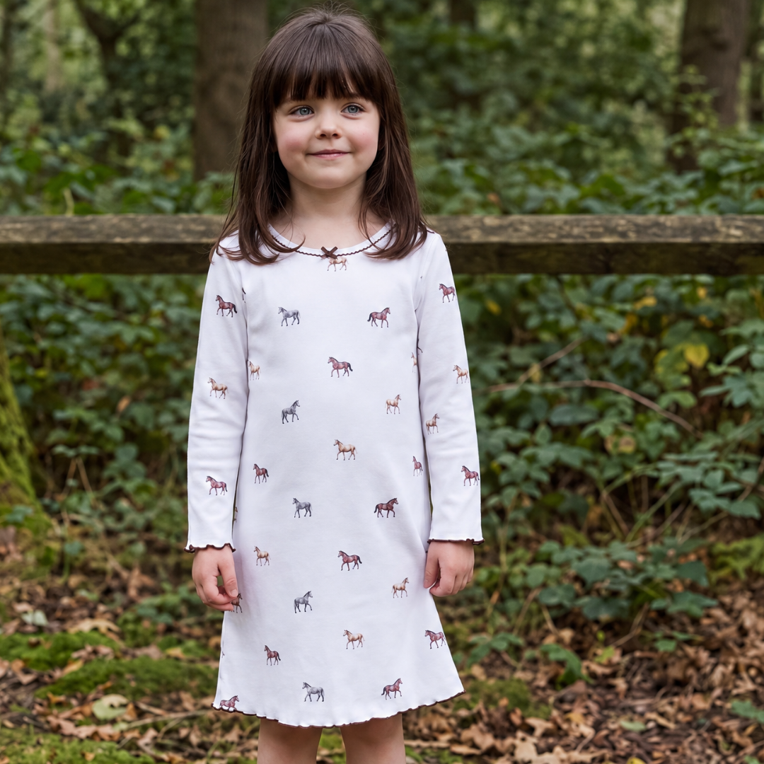 Long Sleeve Nightdress - Pony PRE-ORDER