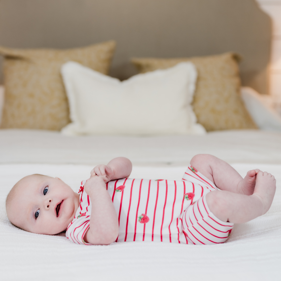 Romper with Trim - Raspberry