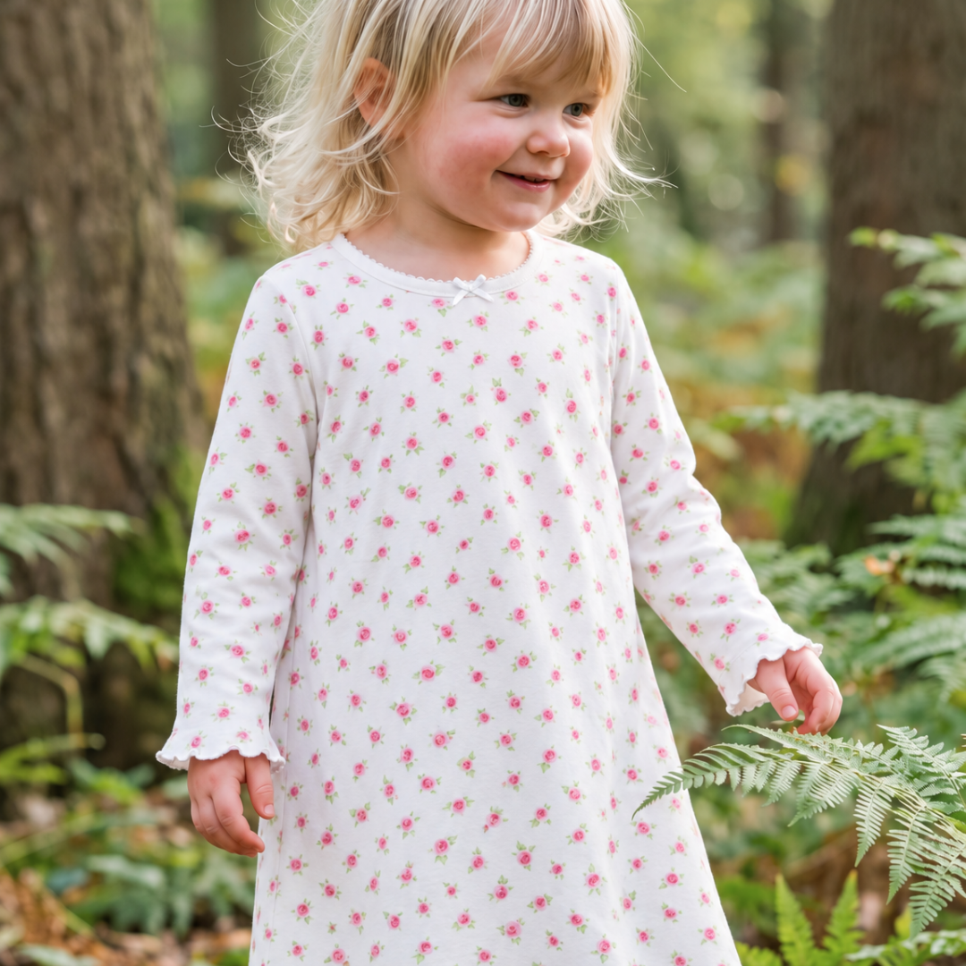 Long Sleeve Nightdress - Rose PRE-ORDER