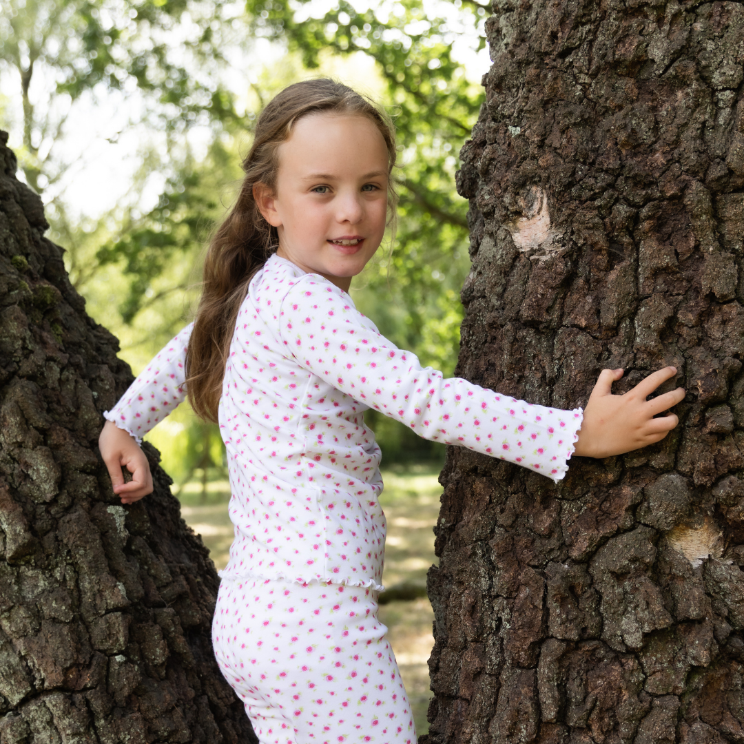 Pyjamas with Frill - Rose PRE-ORDER