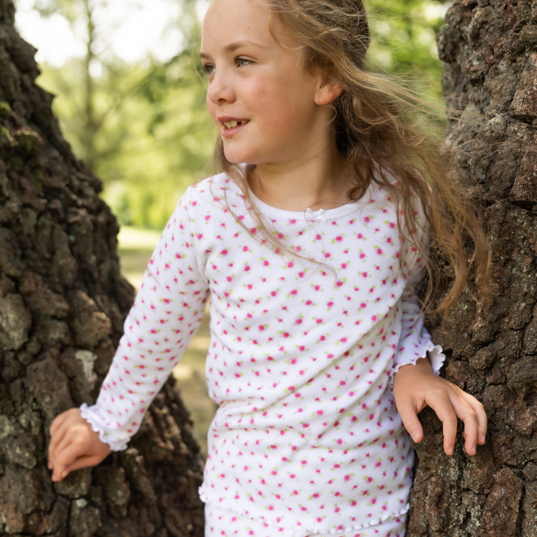 Pyjamas with Frill - Rose PRE-ORDER