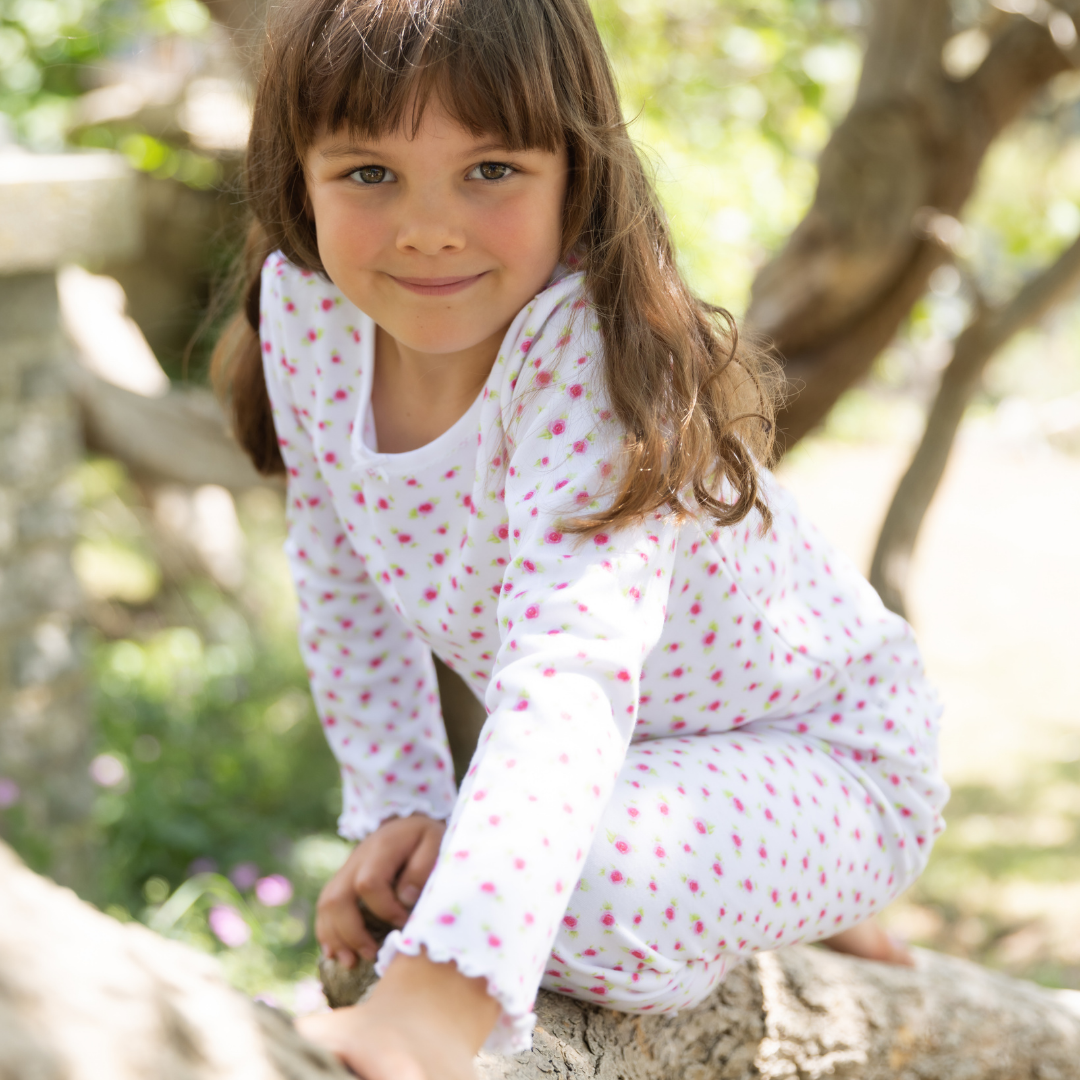 Pyjamas with Frill - Rose PRE-ORDER