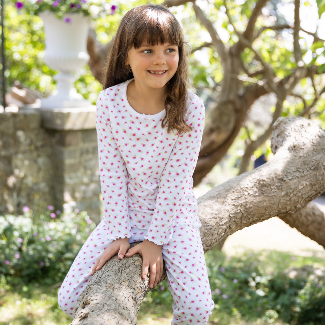 Pyjamas with Frill - Rose PRE-ORDER