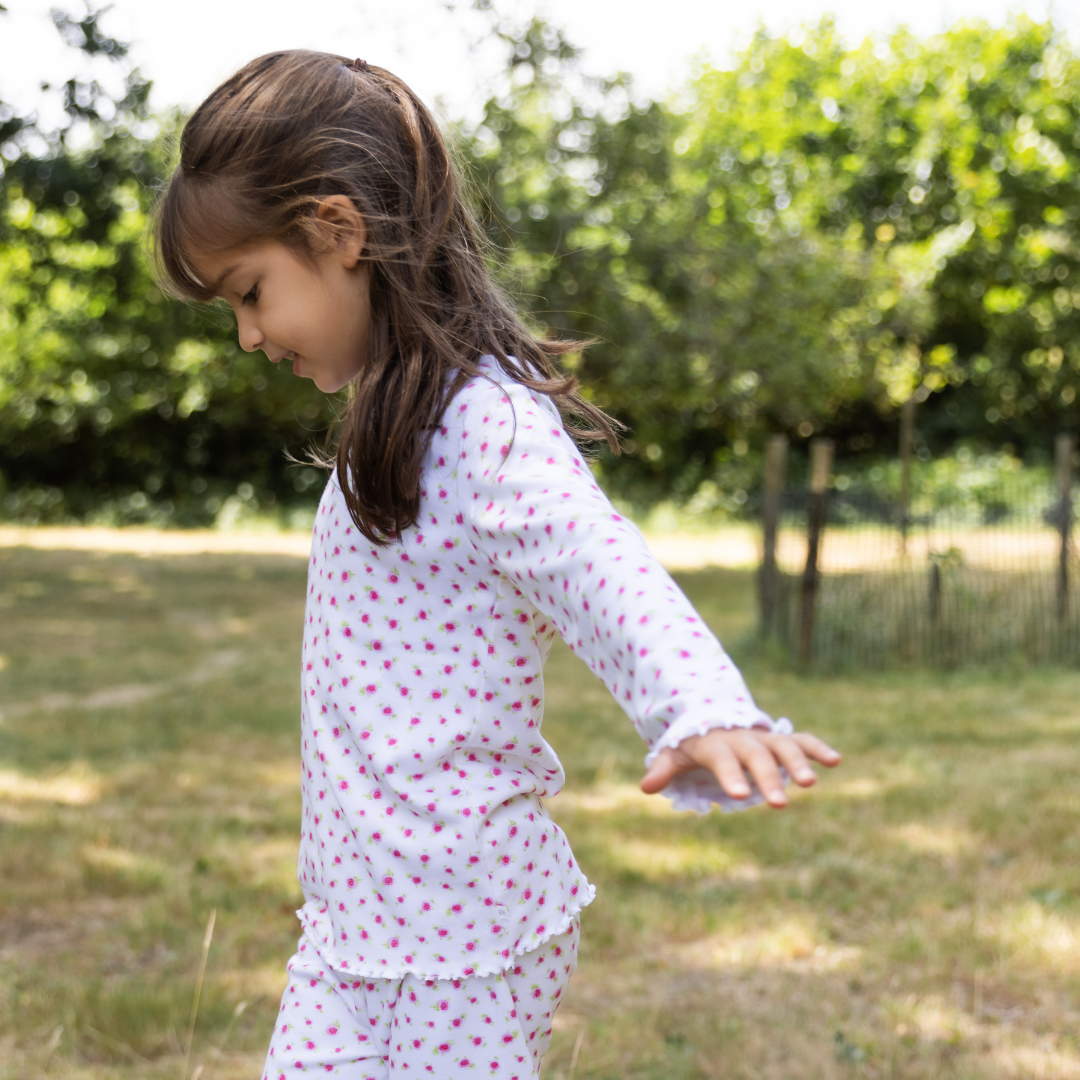 Pyjamas with Frill - Rose PRE-ORDER