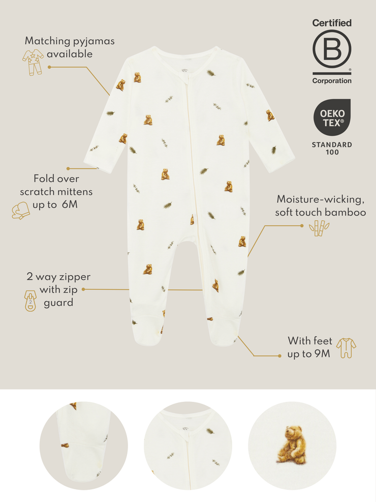 Sleepsuit - Brown Bear