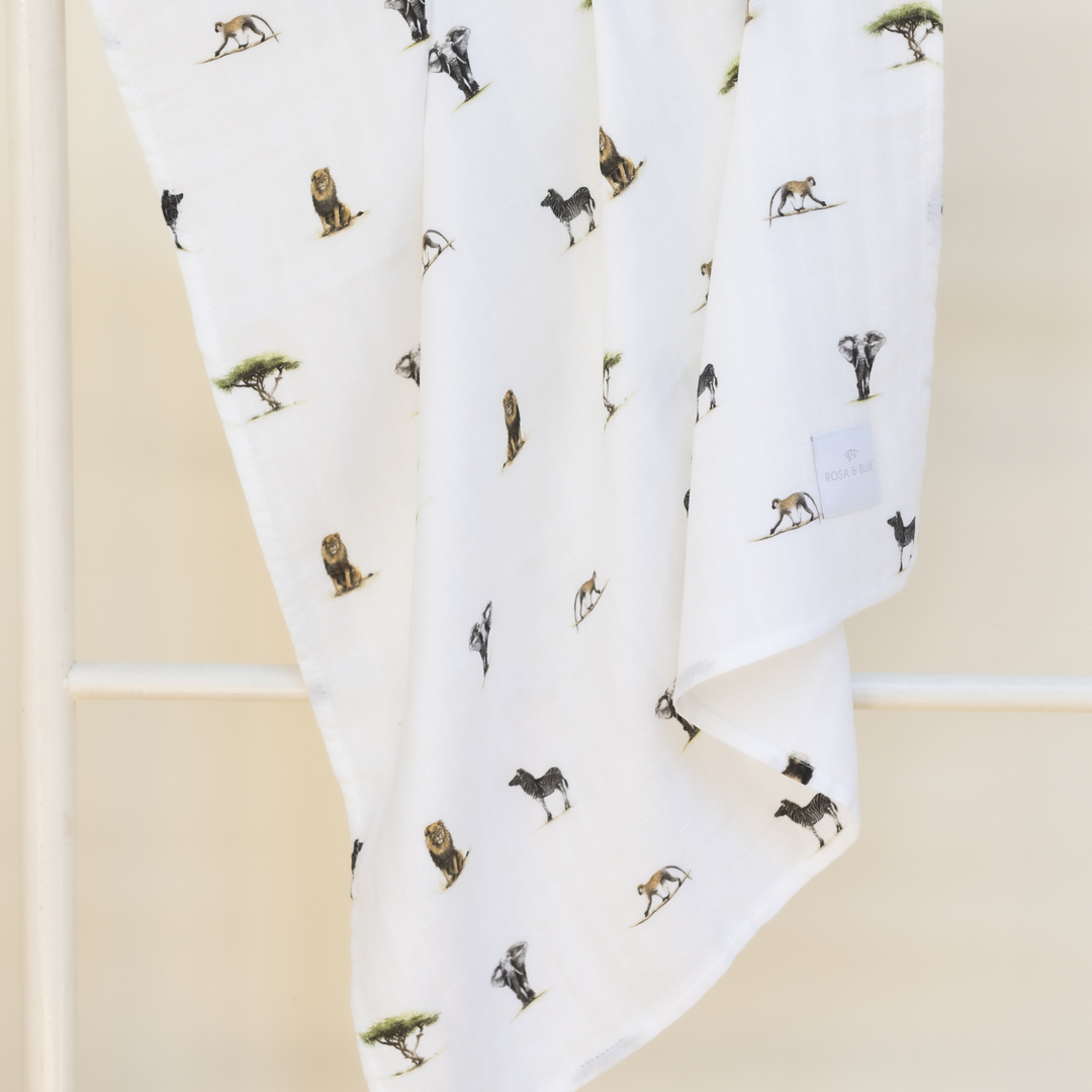 Bamboo Muslin Gift Set - Safari