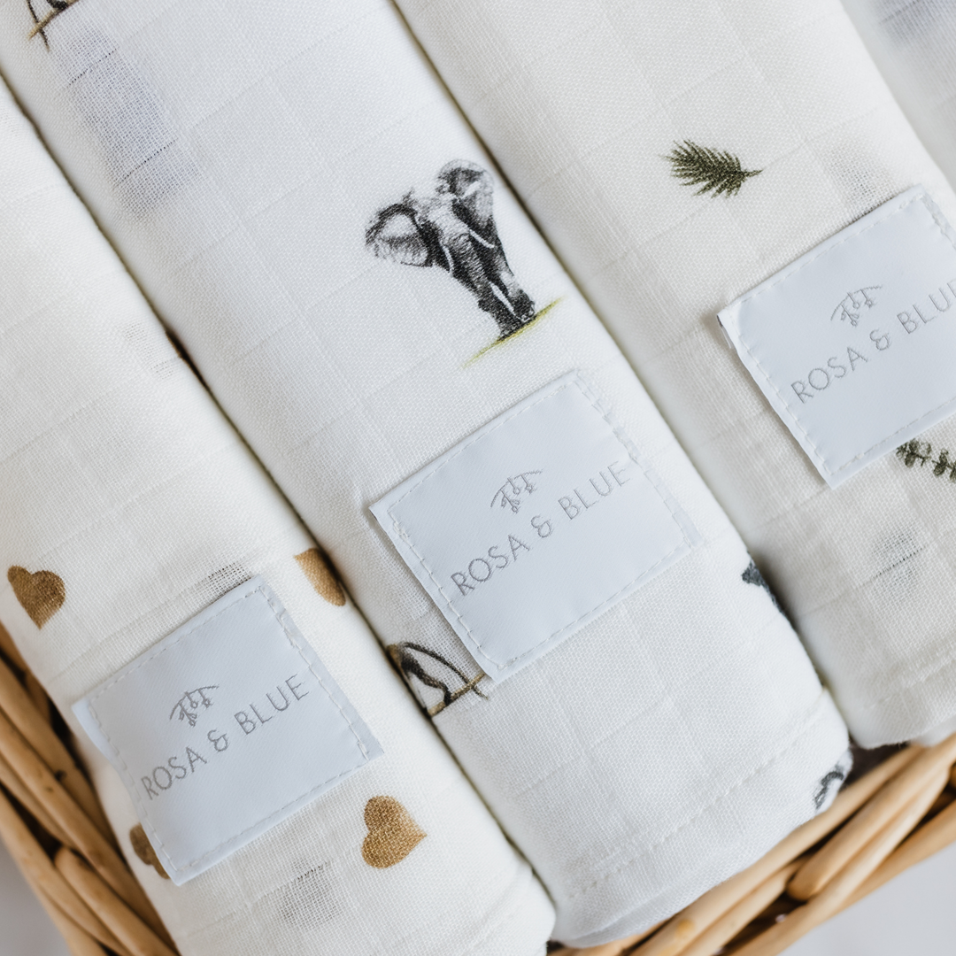 Bamboo Muslin Gift Set - Safari