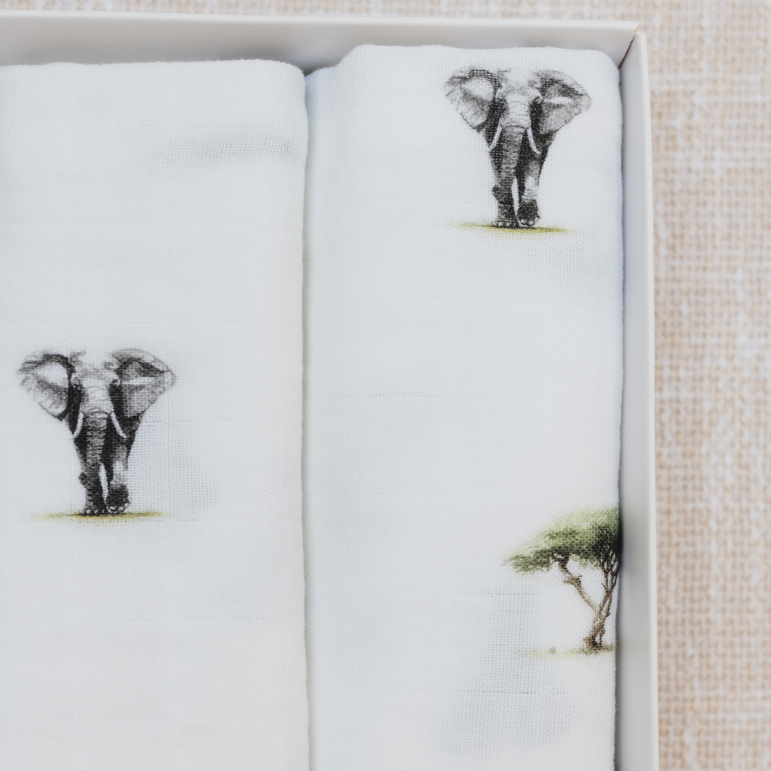 Bamboo Muslin Gift Set - Safari