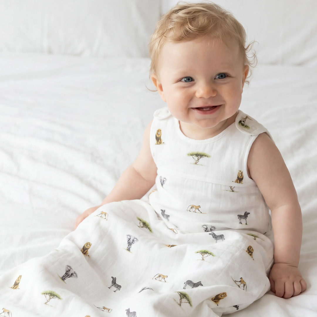 (PRE-ORDER) Muslin Sleeping Bag 0.5 TOG - Safari