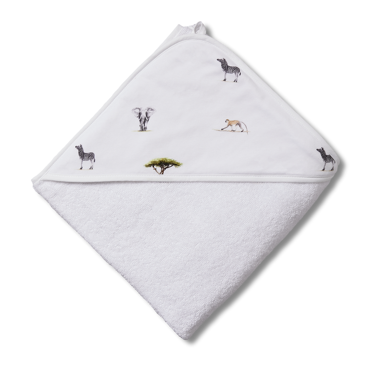 Large Hooded Towel - Safari