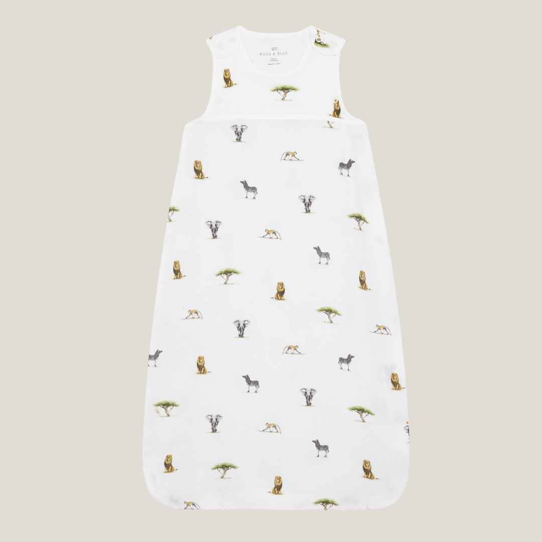 Muslin Sleeping Bag 0.5 TOG - Safari