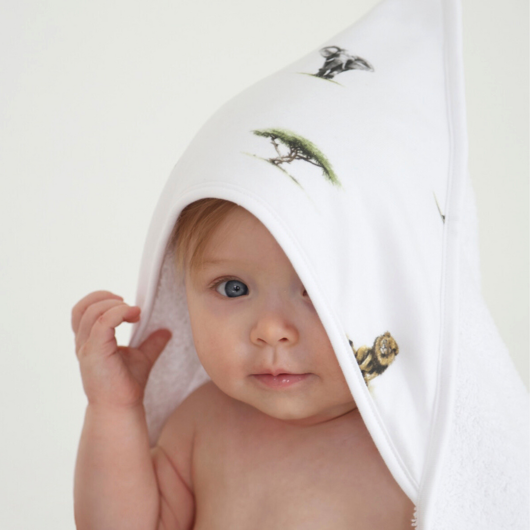 Large Hooded Towel - Safari