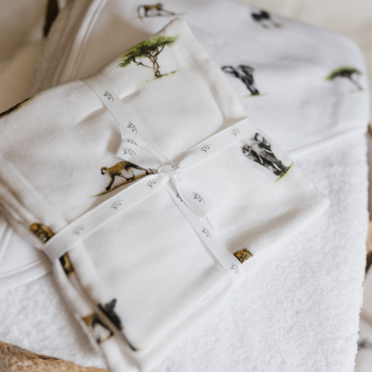 Bamboo Washcloth 3 Pack - Safari