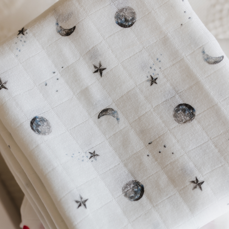 Bamboo Muslin Gift Set - Starlit Moon