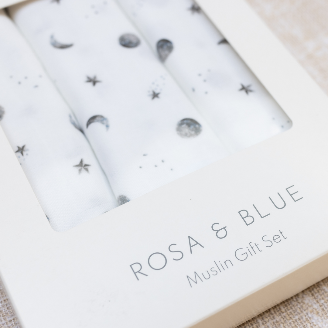 Bamboo Muslin Gift Set - Starlit Moon