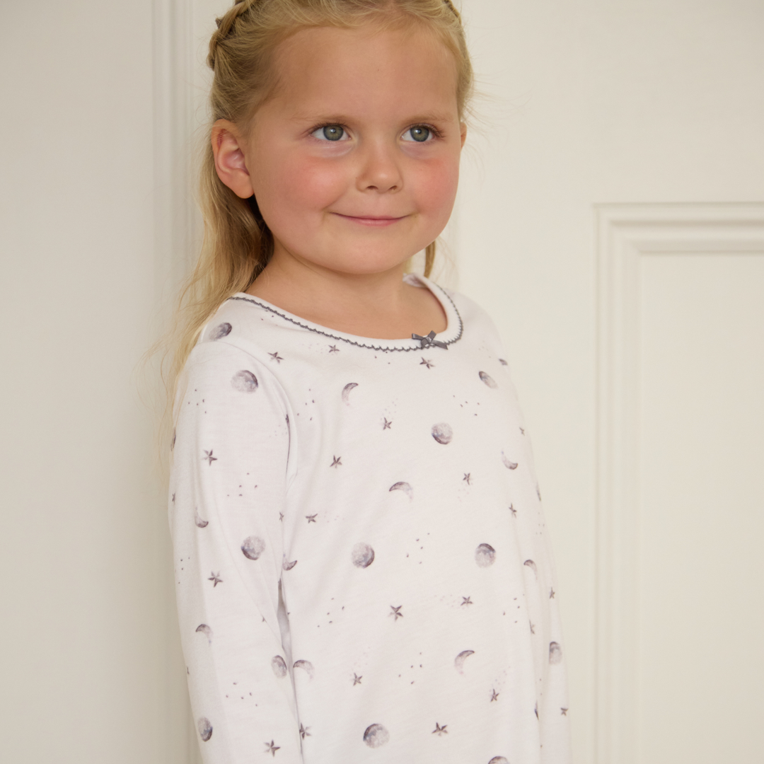 Long Sleeve Nightdress - Starlit Moon