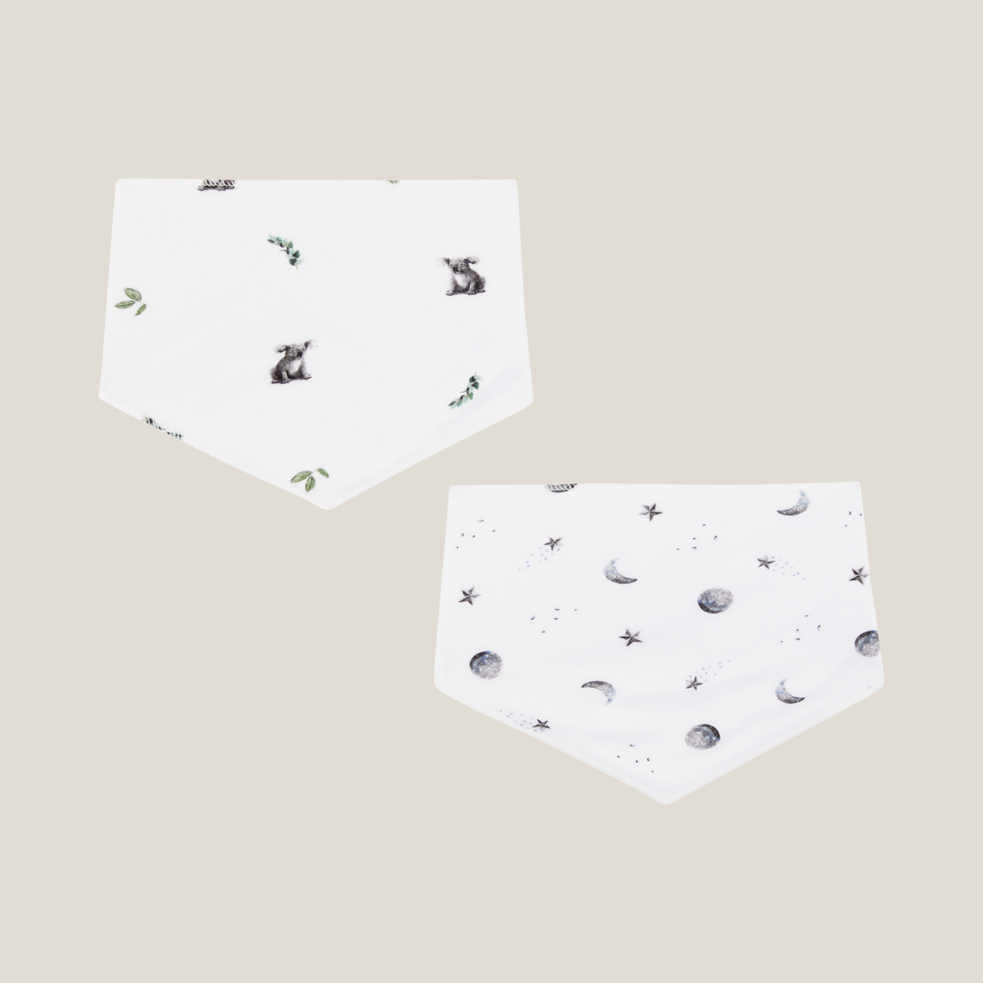 Bibs - Set of 2 - Koala / Starlit Moon