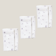 3 Pack - Starlit Moon Original Muslin Squares