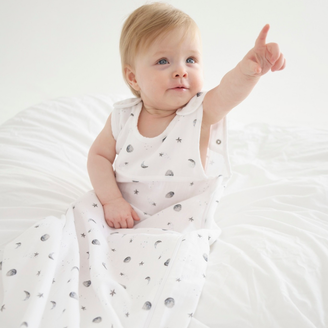 Muslin Sleeping Bag 0.5 TOG - Starlit Moon