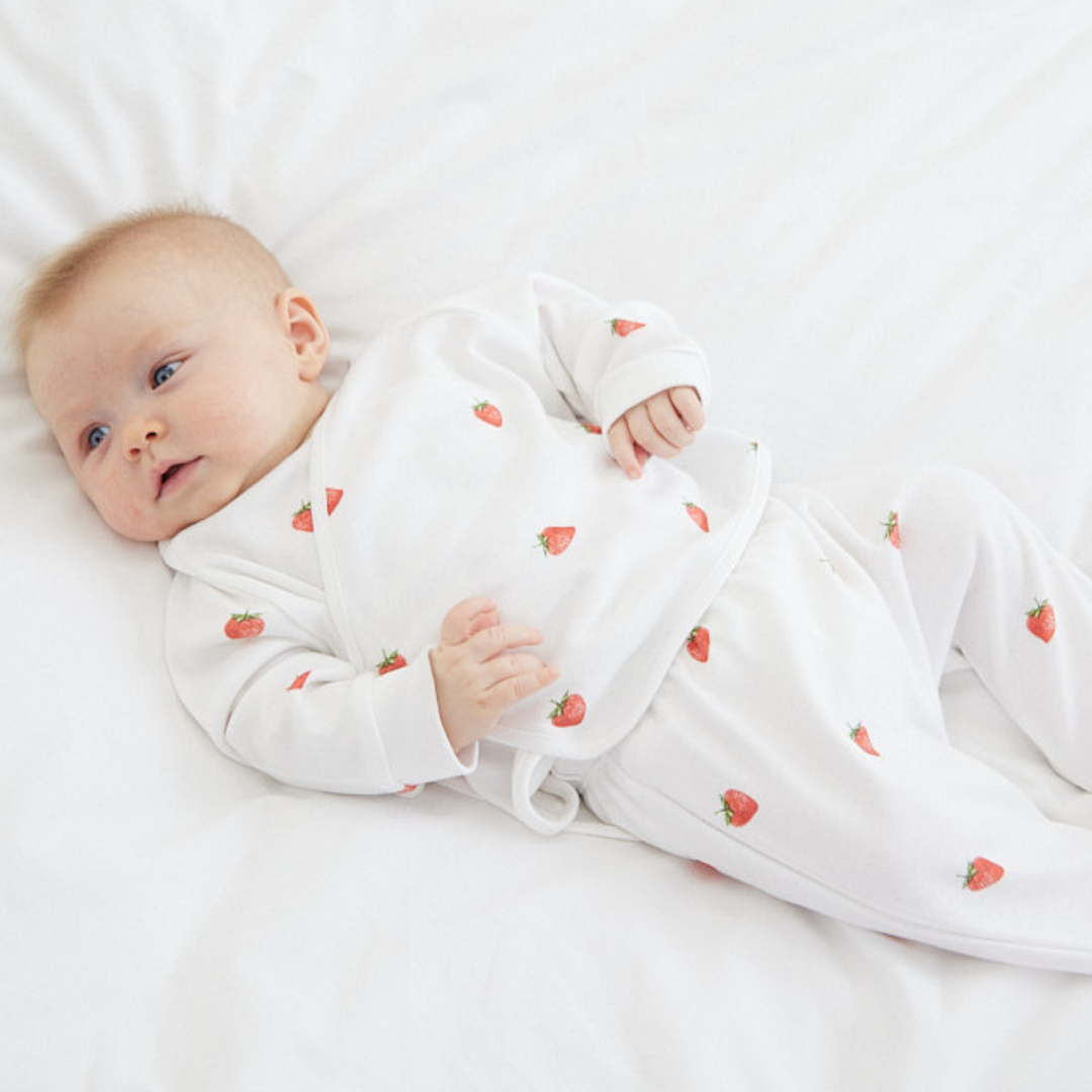 Wrap-over 2 Piece Set - Strawberry