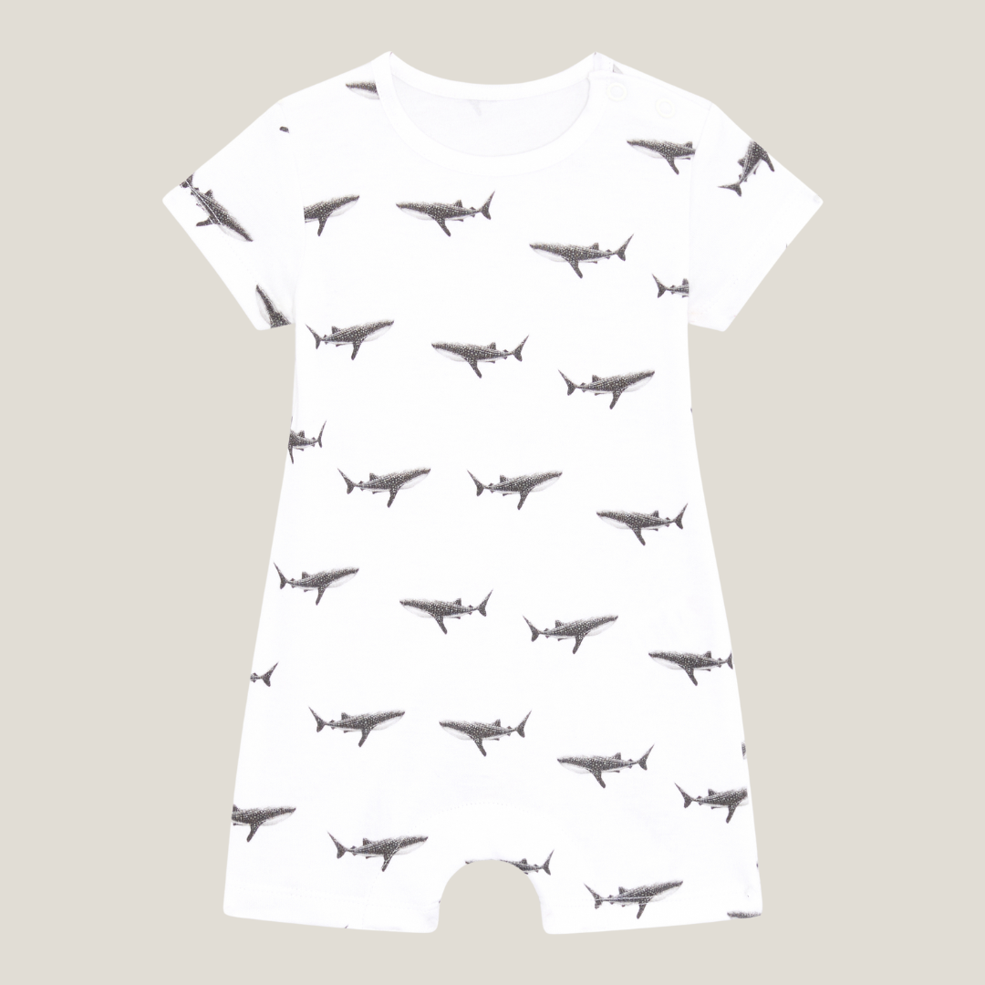 Romper - Whale Shark - 3-6m SAMPLE