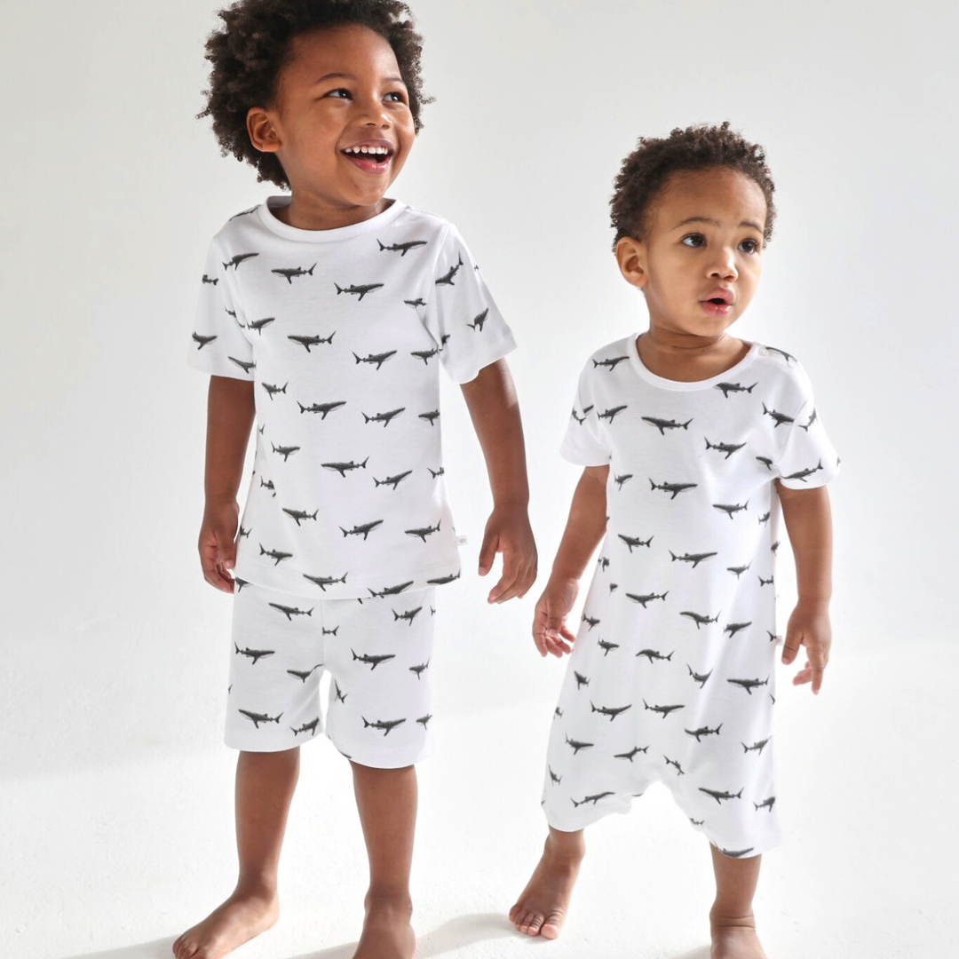 Romper - Whale Shark - 3-6m SAMPLE