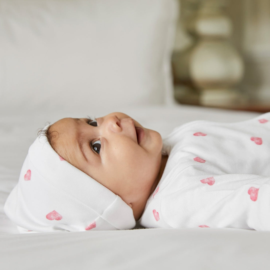 Sleepsuit - Pink Heart