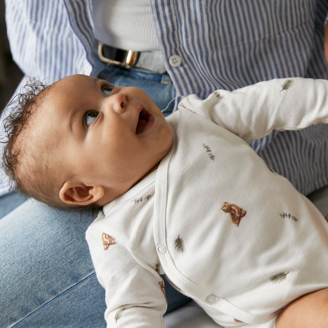 Long Sleeve Bodysuit - Brown Bear