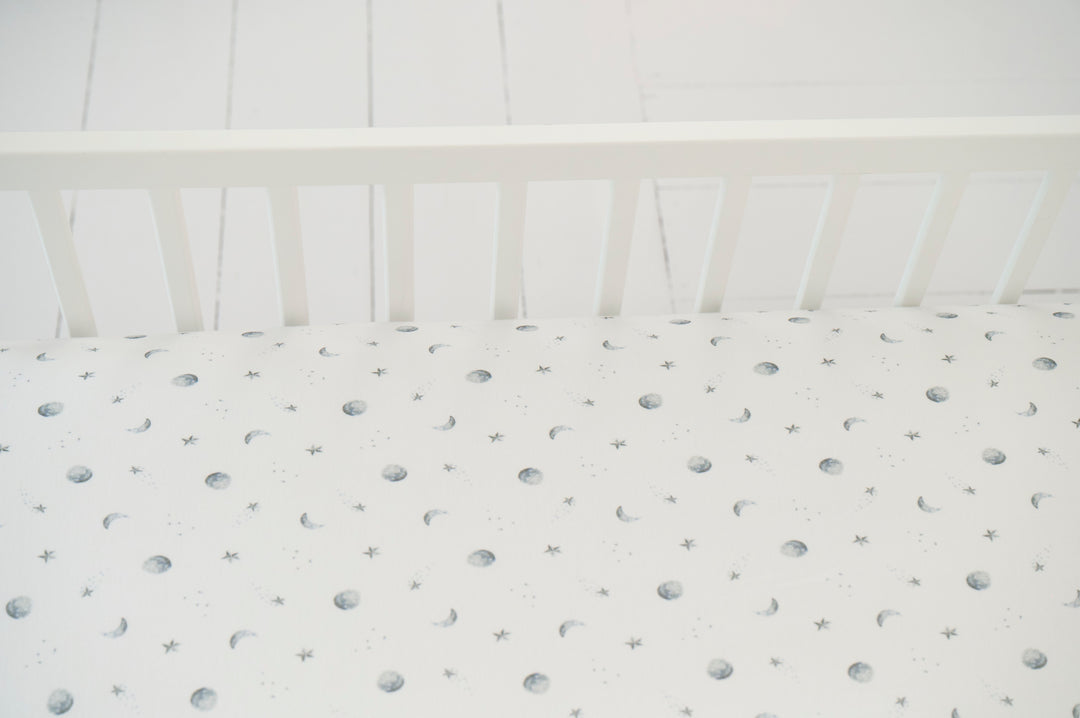 moon cotbed fitted sheet