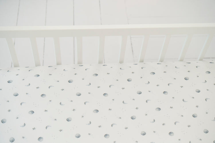 moon cotbed fitted sheet